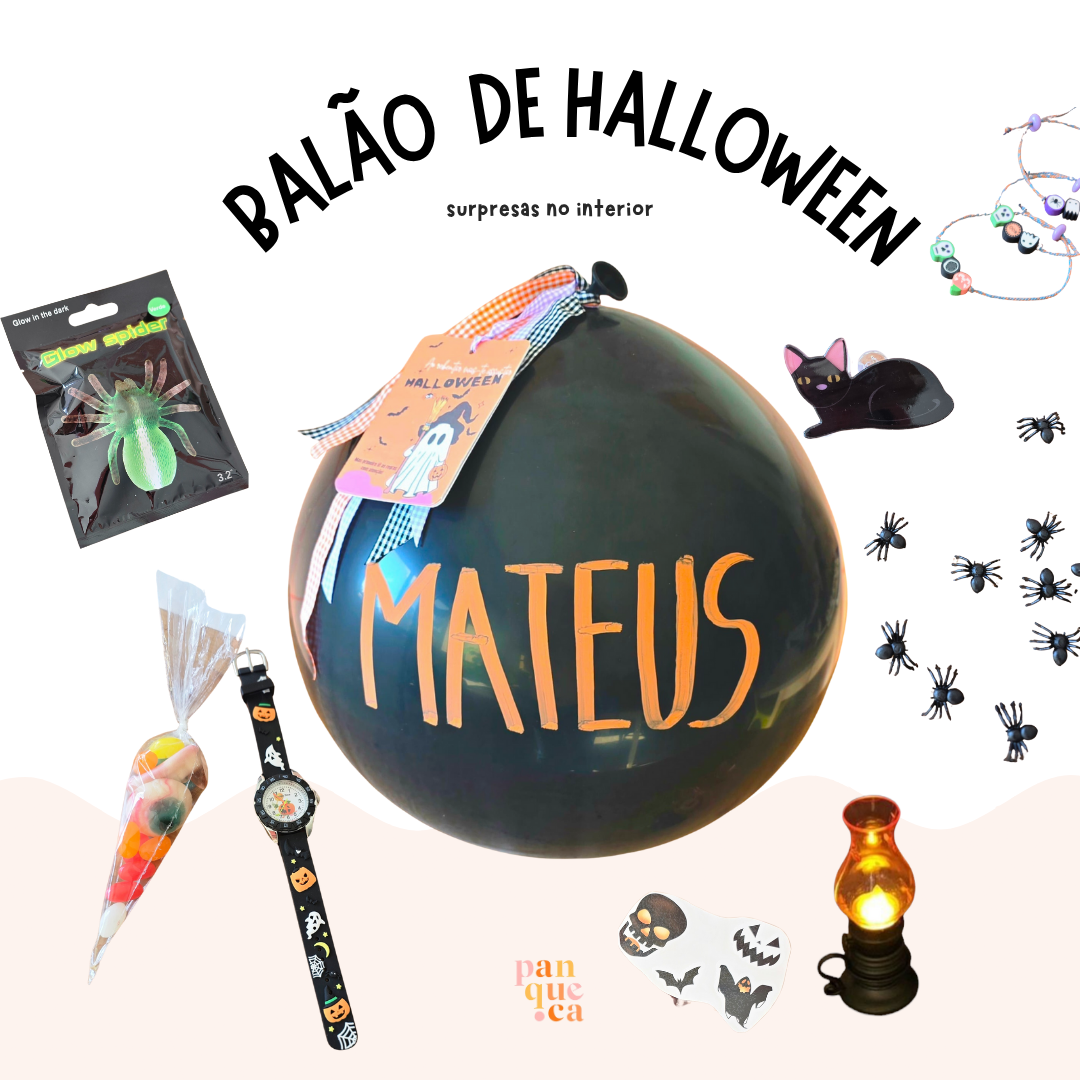 Balão de Halloween | Surpresas no interior