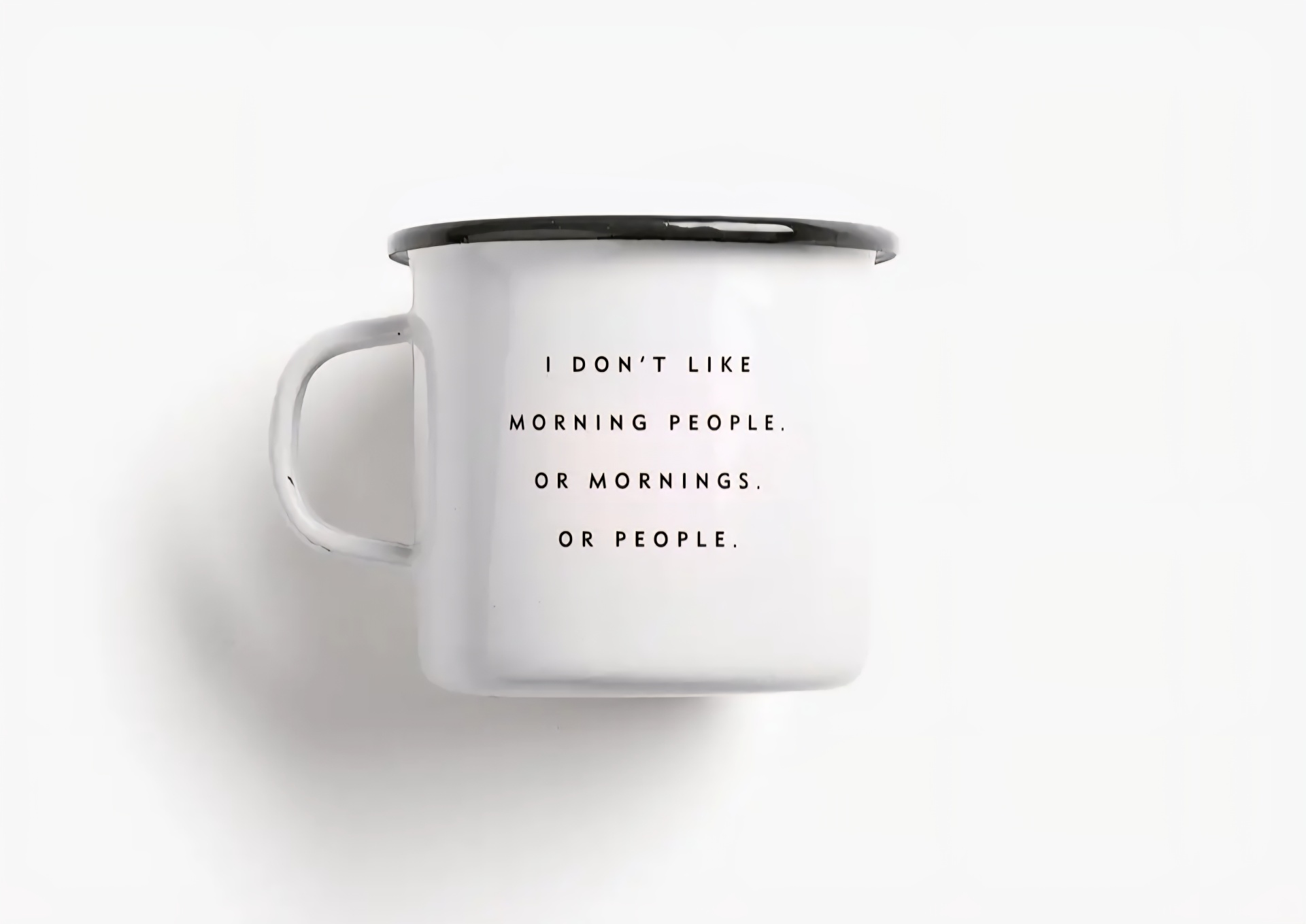 Caneca de esmalte | Morning people
