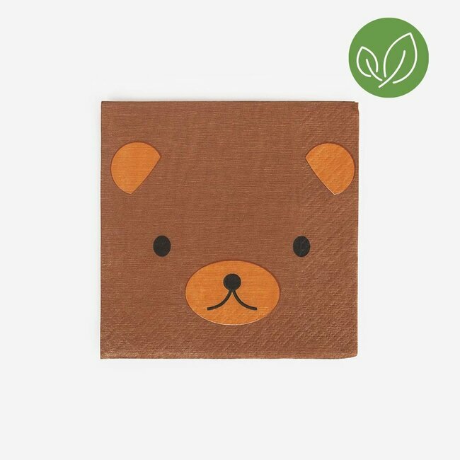 Guardanapos urso floresta