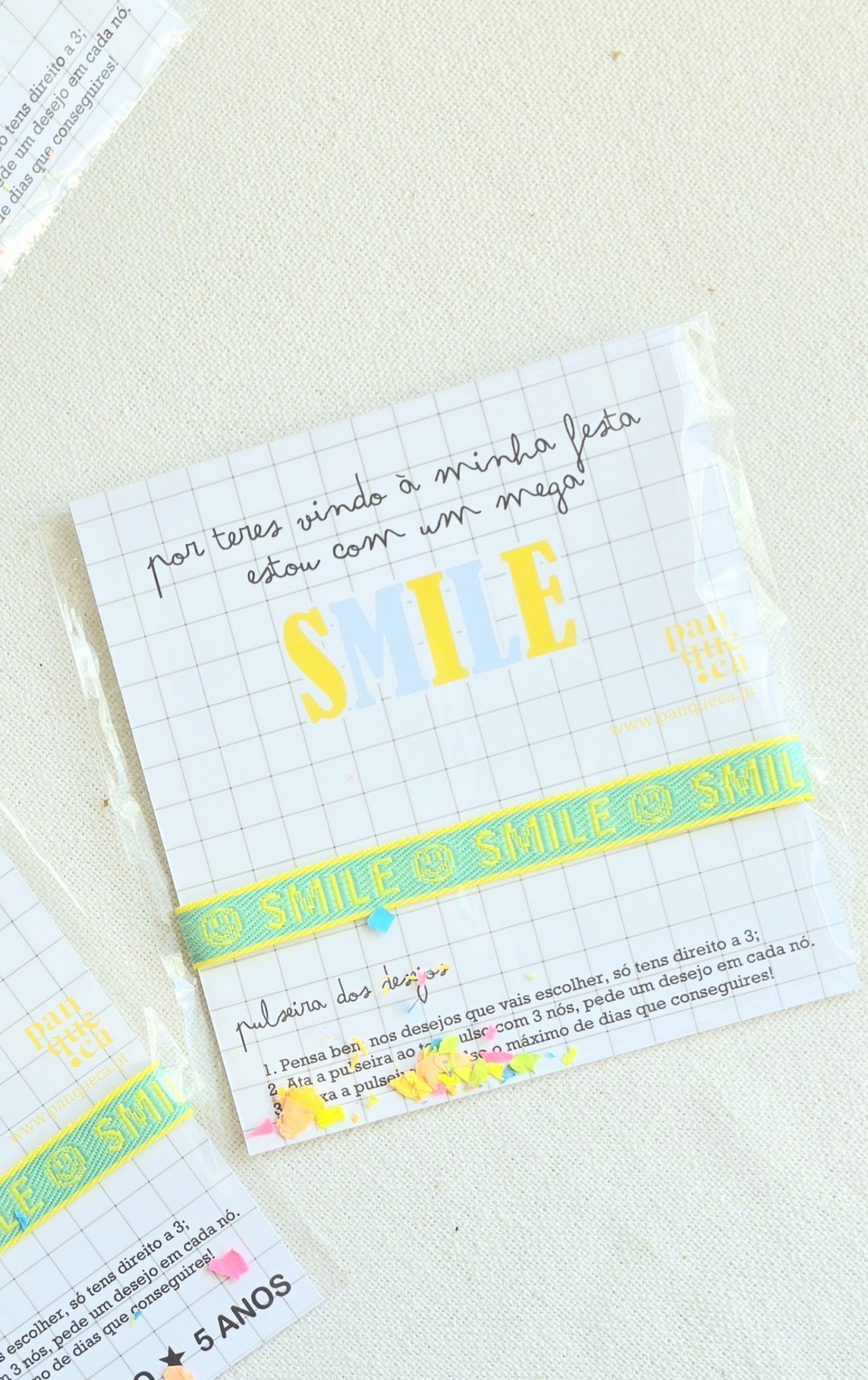 Pulseiras dos desejos  | Smile | 10 unidades | Lembranças