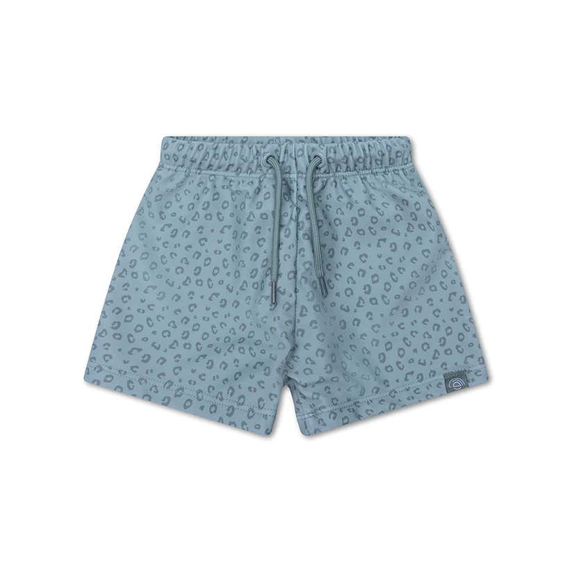 Boxer de praia | Green Panther Print | 1-6Y
