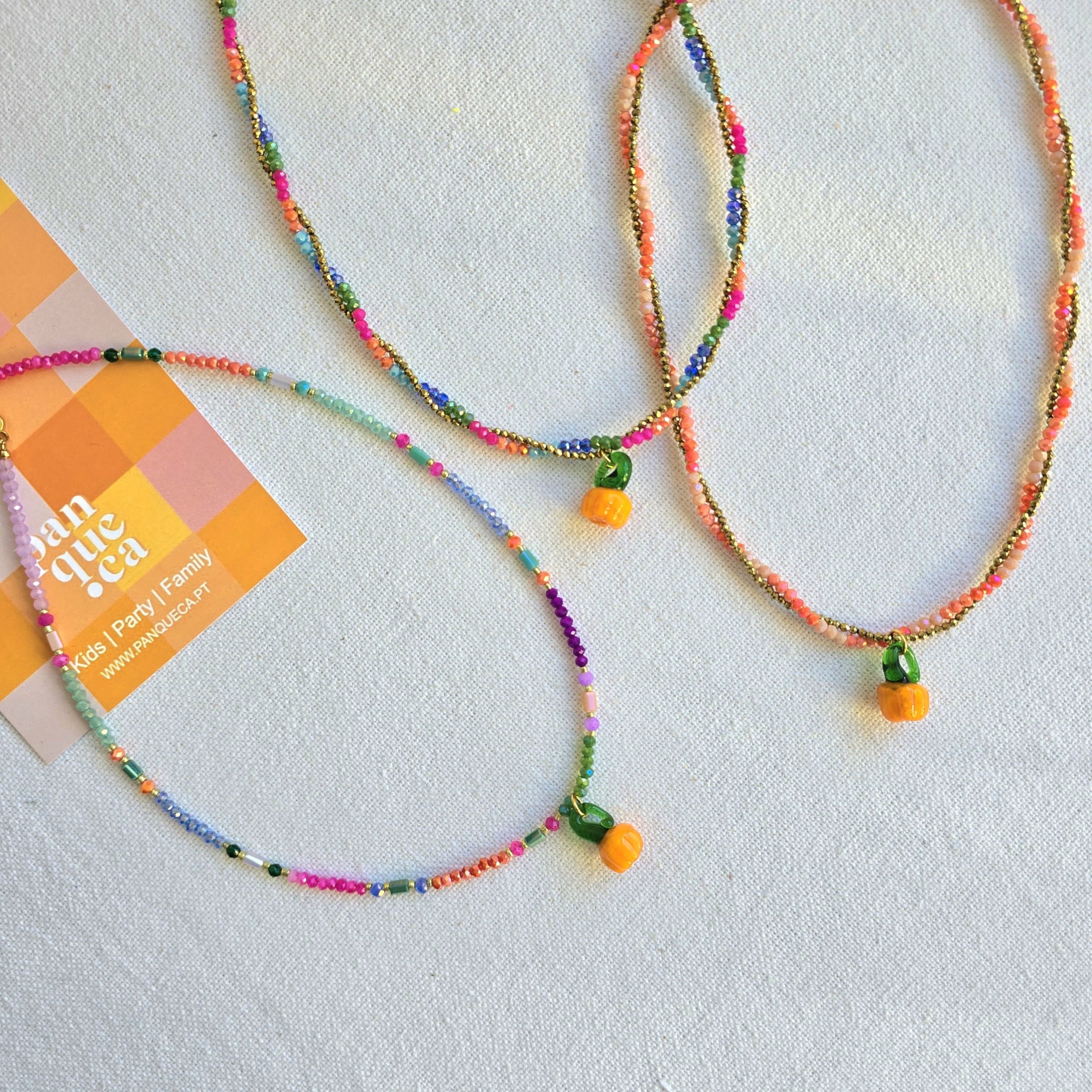 Colar de missangas | Abóbora