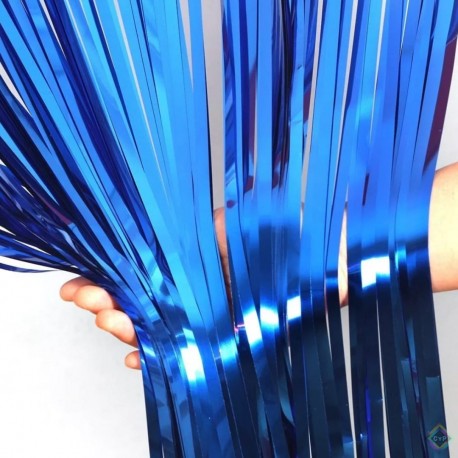 Cortina franjas azulão 1x2m