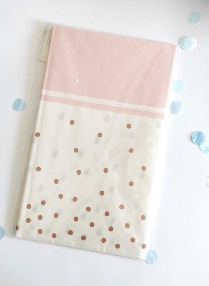 Toalha rosa e rosa gold