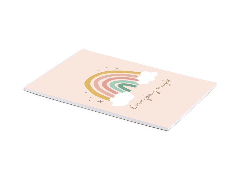 Bloco de desenho arco-íris