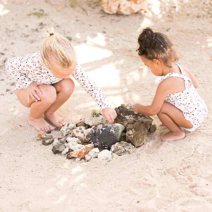 Fato de Banho UV | Khaki Panther Print | 1-6 Y