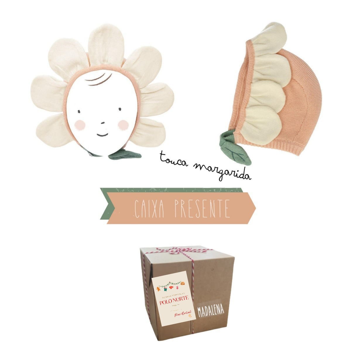 Caixa presente | Gorro Flor
