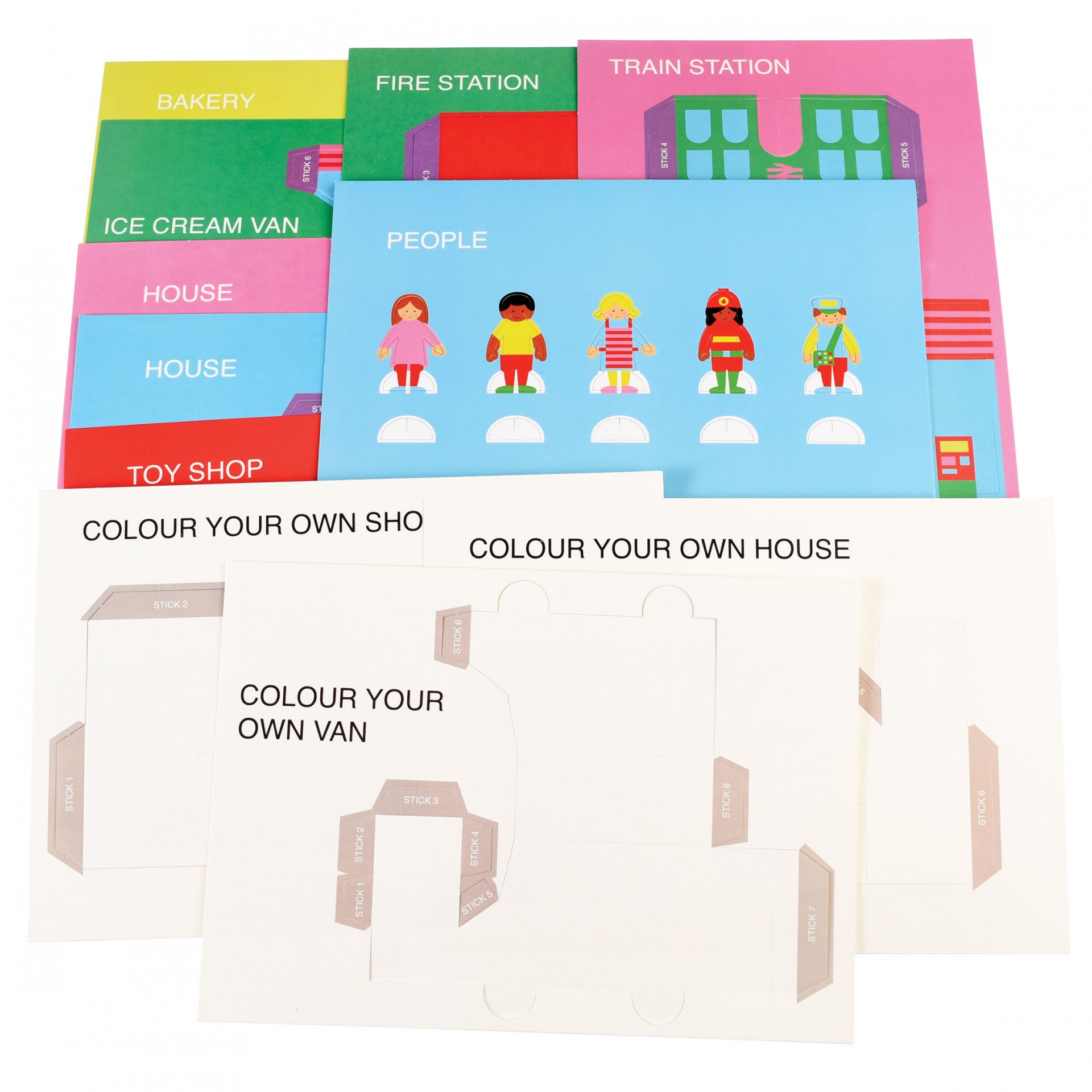 Jogo cidade de cartão