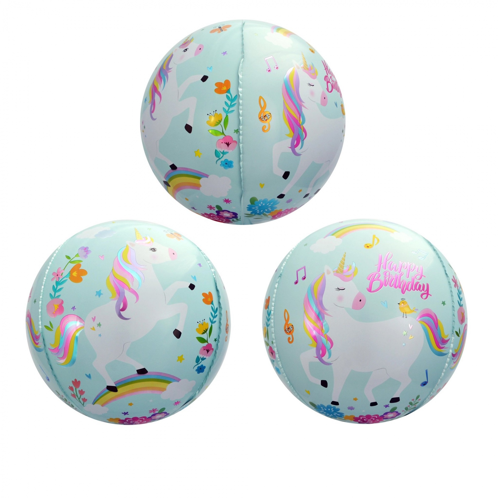 Balão unicórnio orbz 4d
