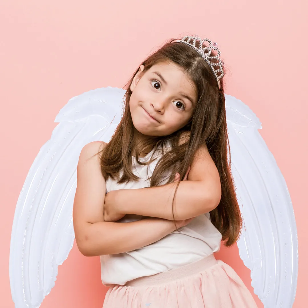 Balão Asas de Anjo para crianças | Branco