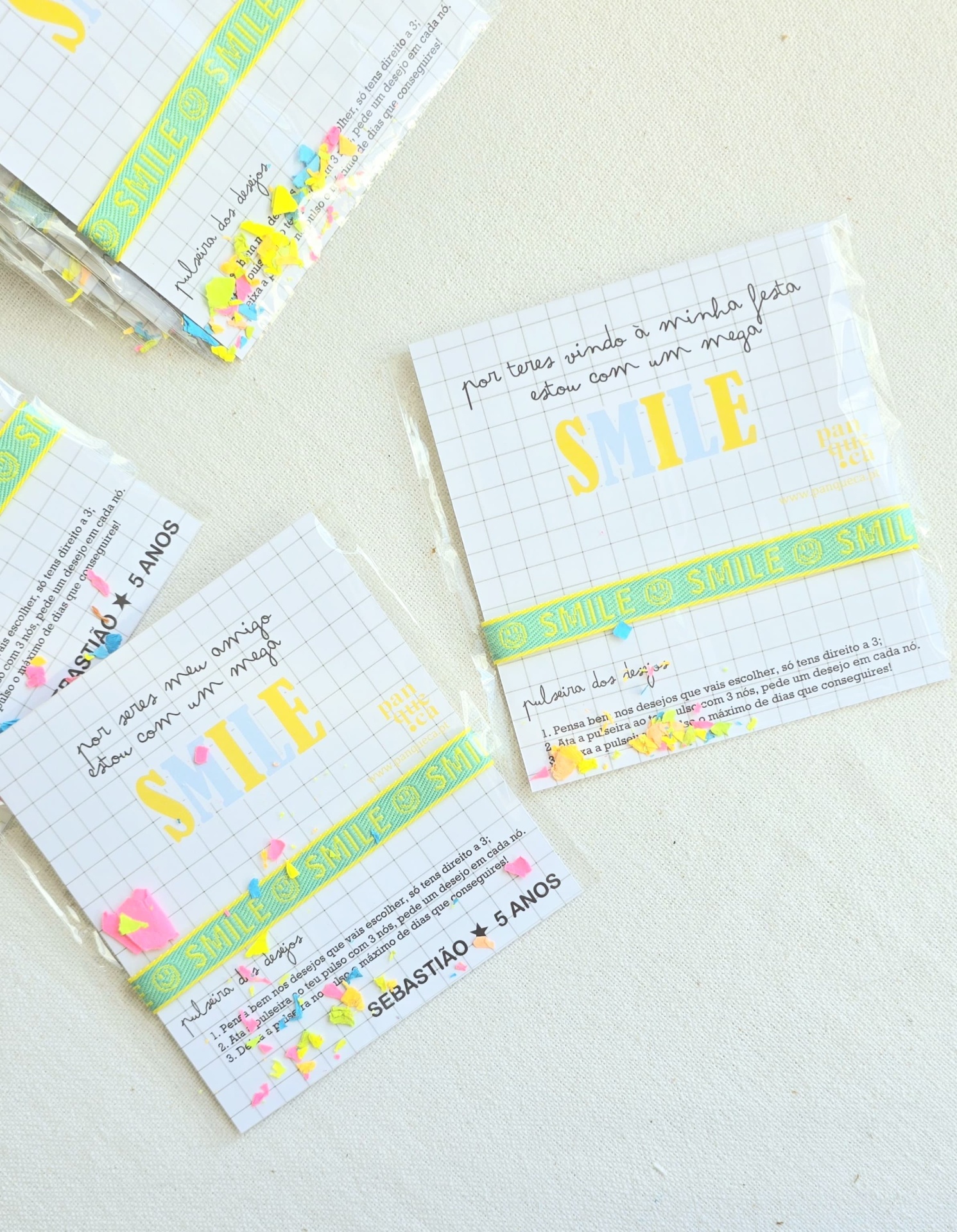 Pulseiras dos desejos  | Smile | 10 unidades | Lembranças