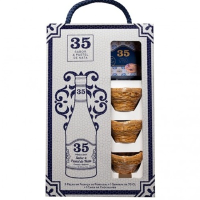 Licor 35 - Sabor a Pastel de Nata | Pack Portugal