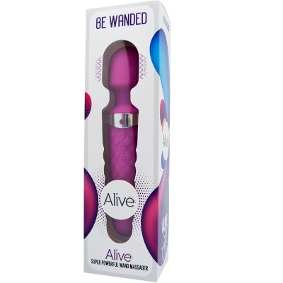 BE WANDED VIBRADOR MASSAGER ROXO