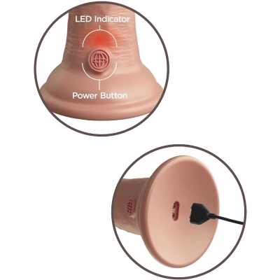 ELITE - VIBRAÇÃO REALÍSTICA E DILDO DE SILICONE 15,2 CM