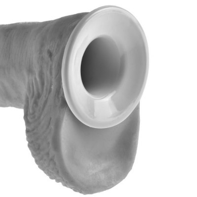 Produto de silicone com base branca circular