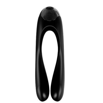 SATISFYER CANDY CANE FINGER VIBRADOR (BLACK)