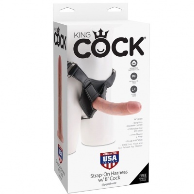KING COCK Strap-on com dildo de 20Cm