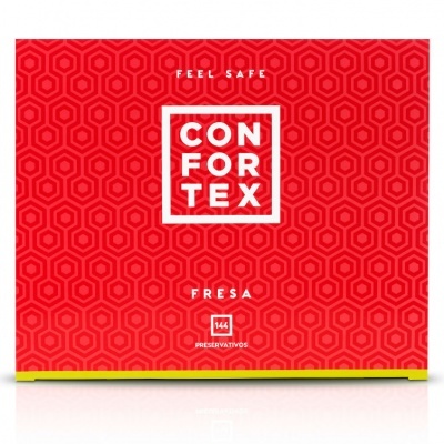144 Preservativos - CONFORTEX Morango