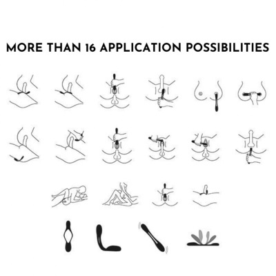 ELASTIC JOY MULTI VIBRATOR - RED