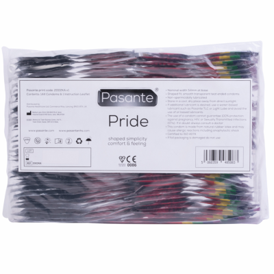PRESERVATIVO FORMATO ORGULHO GAY 144 PACK