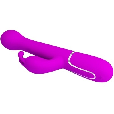 VIBRADOR COELHO DEJON 3 EM 1 MULTIFUNO VIOLETA