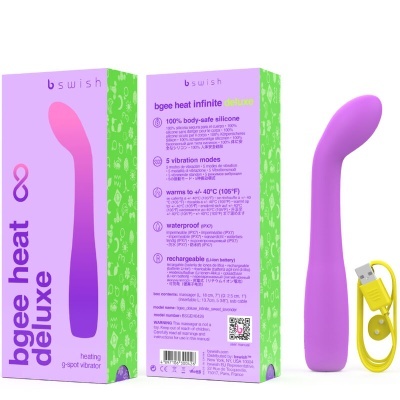BGEE HEAT INFINITE DELUXE VIBRADOR RECARREGVEL LAVANDA SILICONE