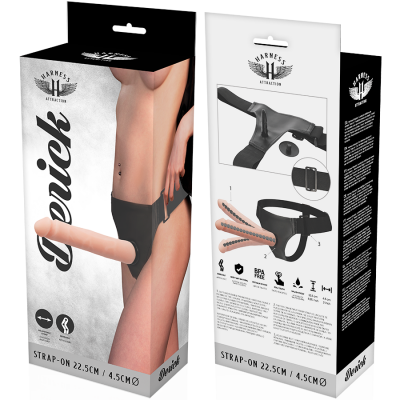 Strap-on c/ Dildo Articulado 22.5 x 4.5 cm