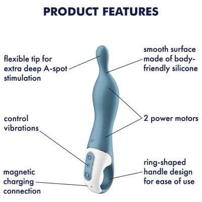 VIBRADOR SATISFYER HOT LOVER (BLUE)