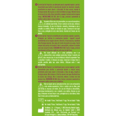 GEL - LUBRICATING TROPICAL 75 ML