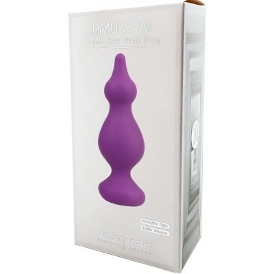 AMUSE PLUG ANAL VIOLETA SILICONE TAMANHO M