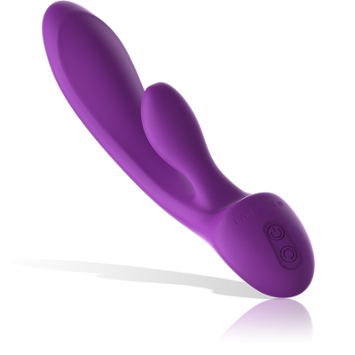 INTENSE - VIBRADOR LUIGI COELHO ROXO SILICONE LÍQUIDO
