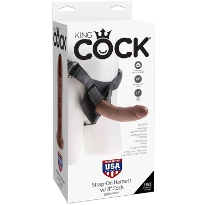 KING COCK Strap-on com dildo de 20Cm