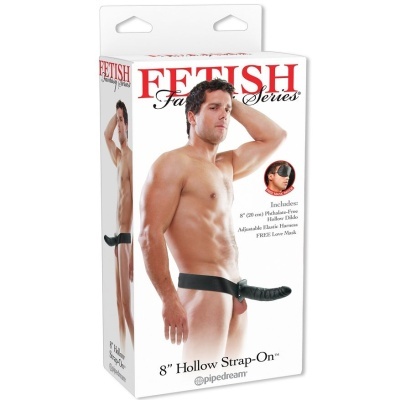 FETICHE FANTASY 19 CM HOLLOW STRAP-ON BLACK
