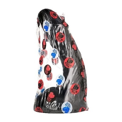 DILDO ANAL DONG REALISTA CURVO ALL BLACK (28cm)