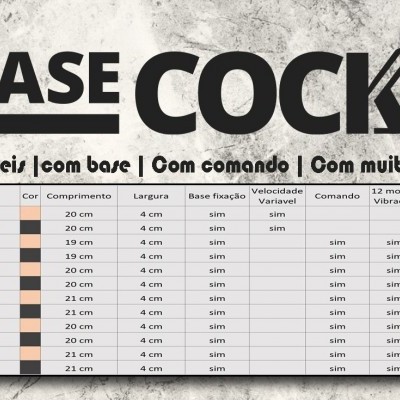 Vibrador com base e comando 20cm (br)