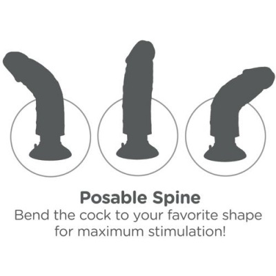 KING COCK Vibrador 15 cm