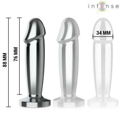 PLUG ANAL 10 VIBRAÇÕES DILDO DE METAL COM CONTROLE REMOTO S