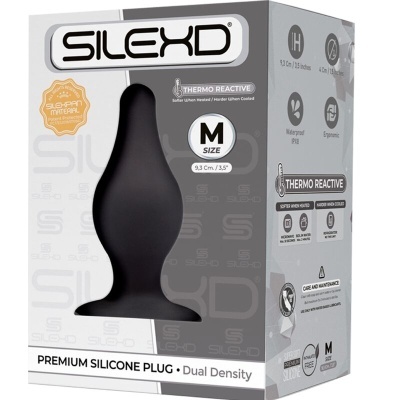 MODELO 2 PLUG ANAL PREMIUM SILEXPAN SILICONE PREMIUM TERMOREATIVO TAMANHO M