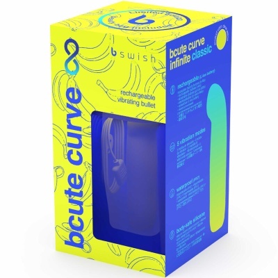 BCUTE CURVE INFINITE CLASSIC LIMITED EDITION SILICONE RECHARGEABLE VIBRADORES CITRUS YELLOW