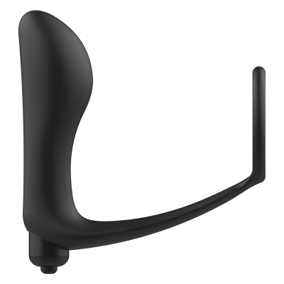 PLUG ANAL VIBRATÓRIO COM ANEL PARA PÊNIS - vending