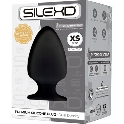 PLUG ANAL PREMIUM SILEXPAN SILICONE PREMIUM TERMOREATIVO TAMANHO XS
