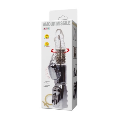 AMOUR VIBRADOR MISSILE CLEAR 26.5 CM