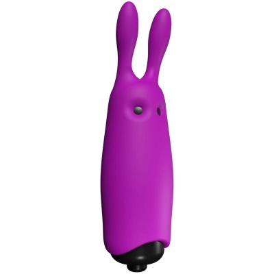 VIBRADOR DE COELHO VIOLETA DE BOLSO LASTIC
