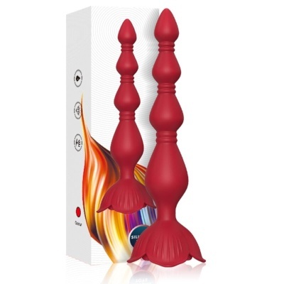PAGODE VIBRADOR ROSA E PLUG ANAL VERMELHO