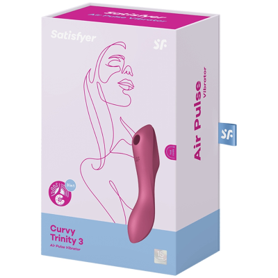 VIBRADOR SATISFYER CURVY TRINITY 3 (VERMELHO)