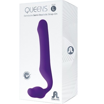 QUEENS STRAP-ON FLEXÍVEL VIOLETA TAMANHO L