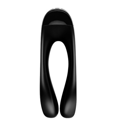 SATISFYER CANDY CANE FINGER VIBRADOR (BLACK)