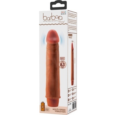 VIBRADOR REALISTA ANÃO 21 CM MULATO