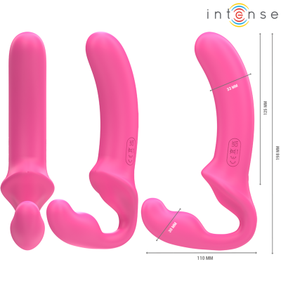 AMY DOUBLE VIBRATOR 20 CM ROSA CONTROLE REMOTO