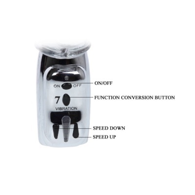 AMOUR VIBRADOR MISSILE CLEAR 26.5 CM